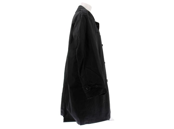 Trench coat Supreme preto de algodão - vista 3