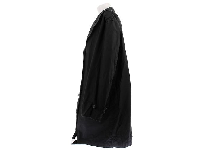 Trench coat Supreme preto de algodão - vista 4