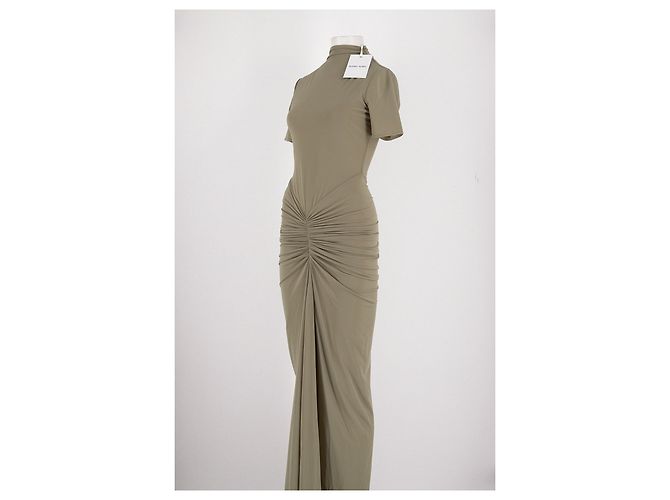 Autre Marque Vestido maxi caqui RONNY KOBO - vista 4