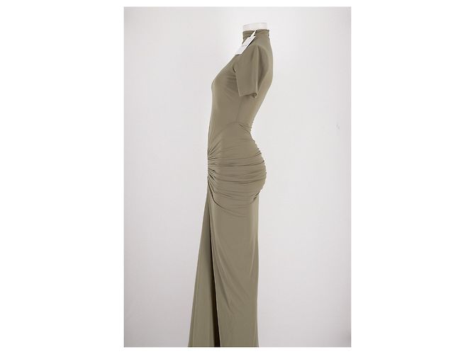 Autre Marque Vestido maxi caqui RONNY KOBO - vista 5