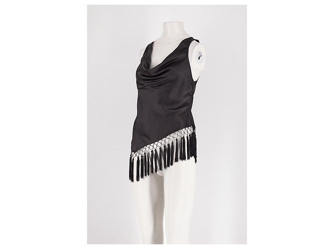 Autre Marque Crop top nero BOA - vista 4