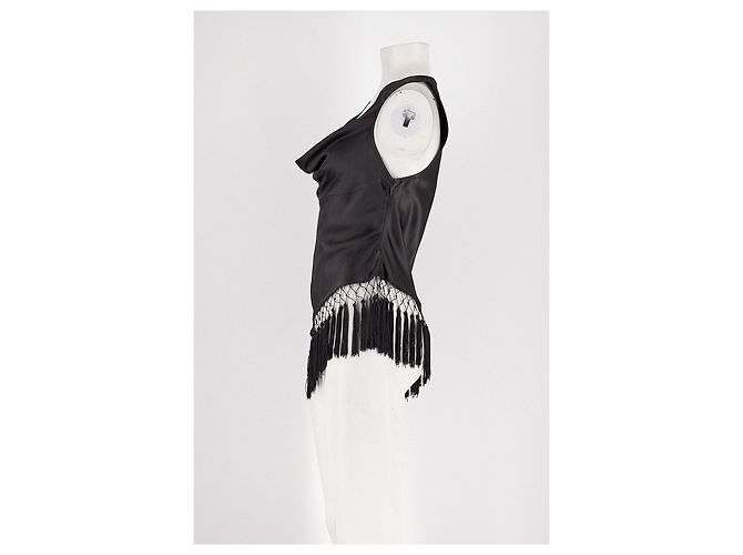 Autre Marque Crop top nero BOA - vista 5