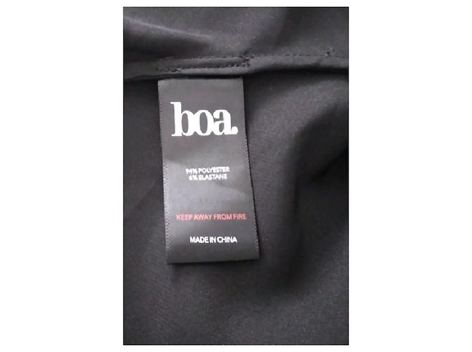 Autre Marque Crop top nero BOA - vista 8