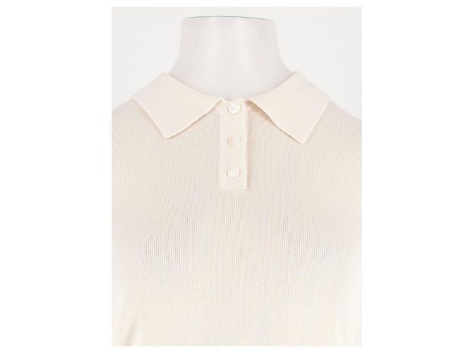 Autre Marque Polo de seda branco LILYSILK - vista 2
