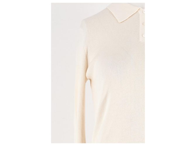 Autre Marque Polo de seda branco LILYSILK - vista 3