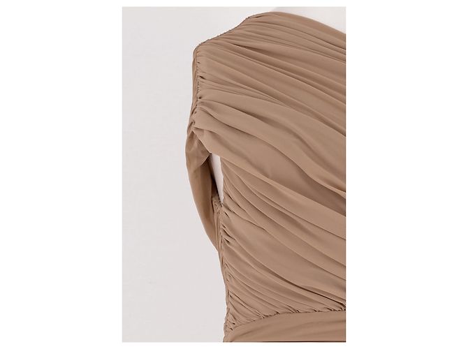 Autre Marque Vestido maxi beige RONNY KOBO - vista 3