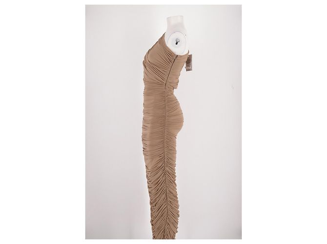 Autre Marque Vestido maxi beige RONNY KOBO - vista 5