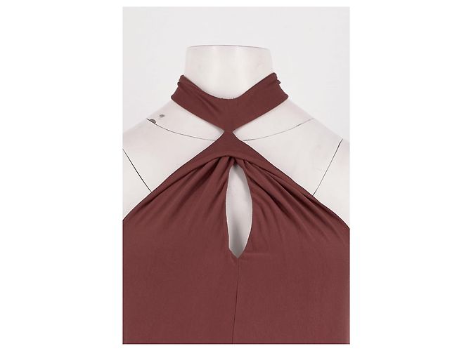 Autre Marque Vestido largo Boden marrón de viscosa Castaño - vista 2