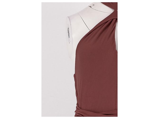 Autre Marque Vestido largo Boden marrón de viscosa Castaño - vista 3