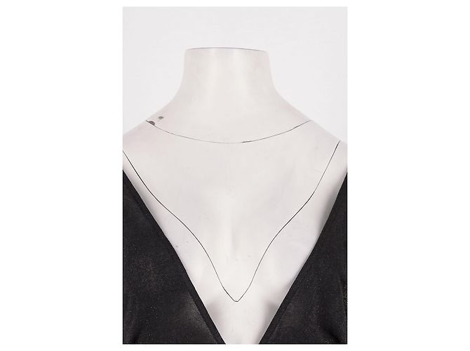 Vestido maxi negro Chiara Ferragni de viscosa - vista 2