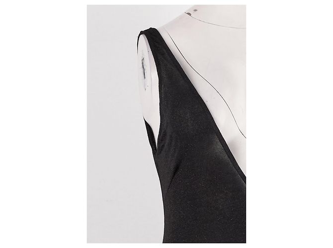 Vestido maxi negro Chiara Ferragni de viscosa - vista 3