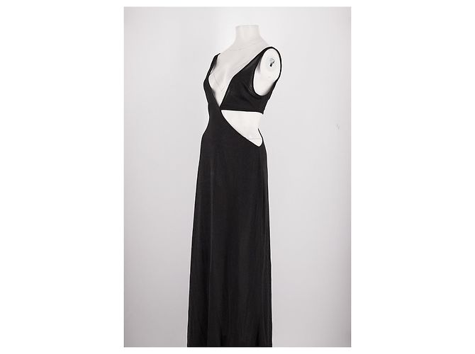 Vestido maxi negro Chiara Ferragni de viscosa - vista 4