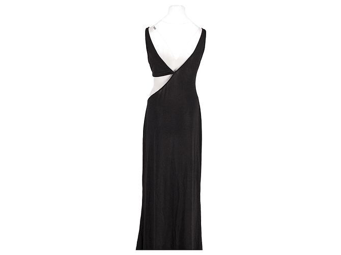 Vestido maxi negro Chiara Ferragni de viscosa - vista 6