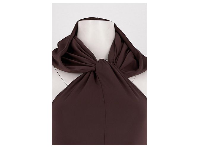 Autre Marque Vestido maxi marrón BOA Castaño - vista 2