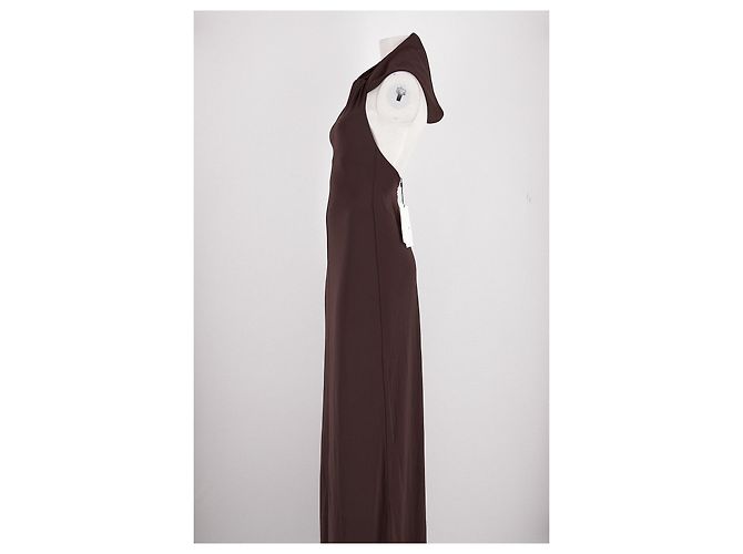Autre Marque Vestido maxi marrón BOA Castaño - vista 5