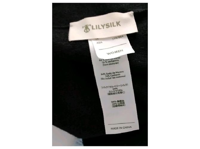 Autre Marque Jersey de seda negro LILYSILK - vista 7