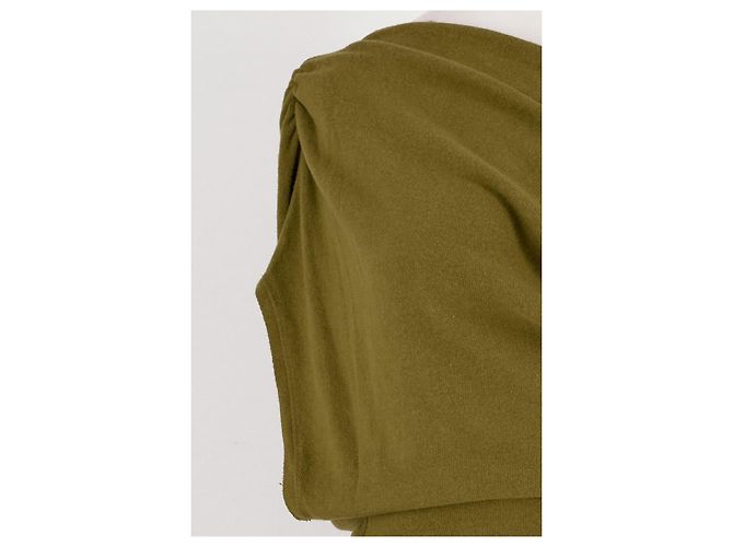 Abito in cotone kaki Reformation Cachi - vista 3
