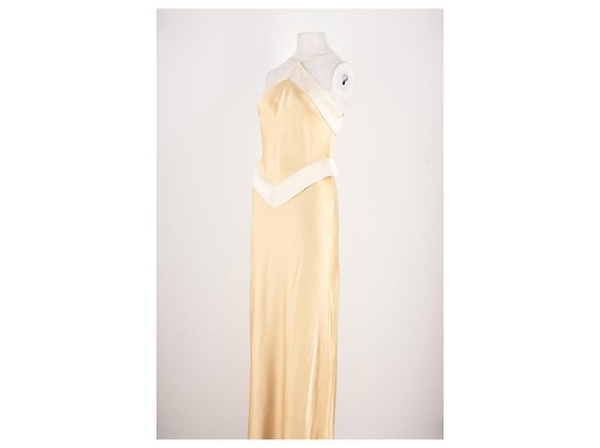 Abito in seta giallo Reformation - vista 4