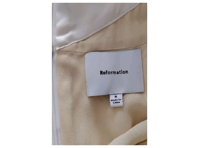 Abito in seta giallo Reformation - vista 7
