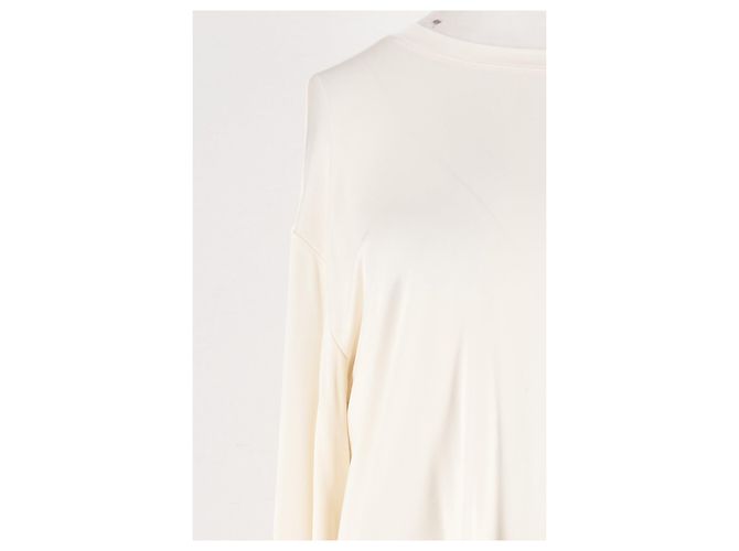 Autre Marque Top holgado blanco de viscosa LILYSILK XS - vista 3