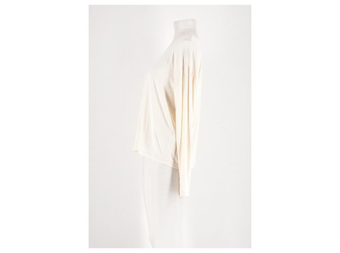 Autre Marque Top holgado blanco de viscosa LILYSILK XS - vista 5