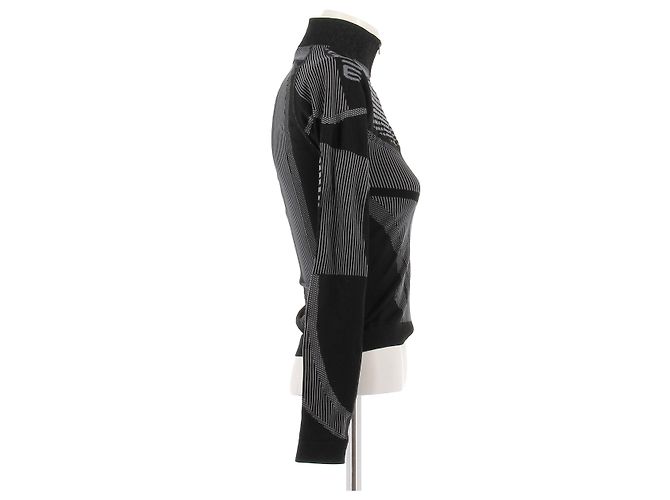 Autre Marque MISBHV Schwarzes Sport-Top mit Reißverschluss - Ansicht 3
