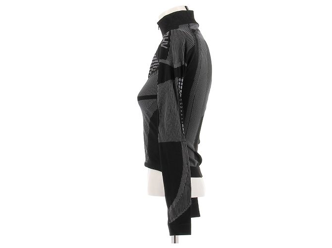 Autre Marque MISBHV Schwarzes Sport-Top mit Reißverschluss - Ansicht 4