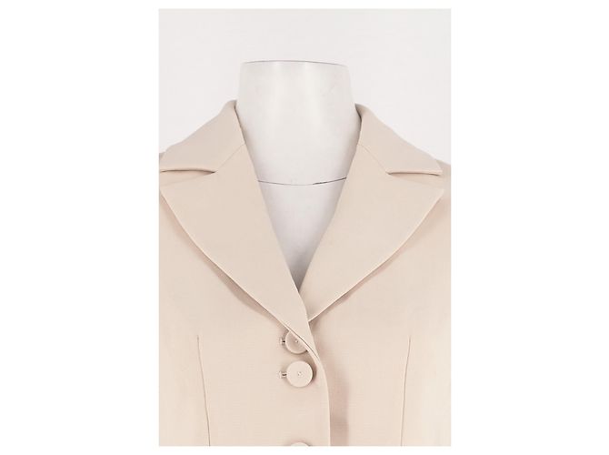 Blazer court beige Elie Tahari - vue 2