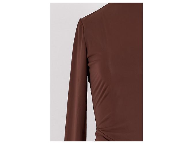Autre Marque Vestido mini marrón RONNY KOBO Castaño - vista 3