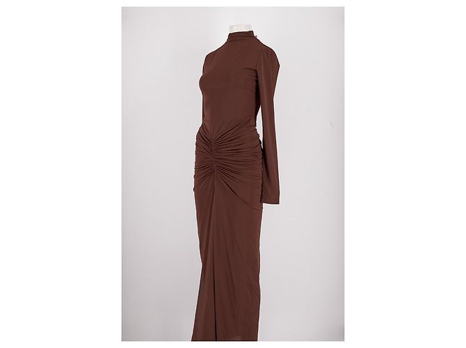 Autre Marque Vestido mini marrón RONNY KOBO Castaño - vista 4