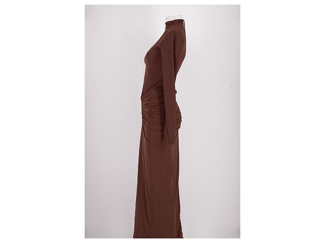 Autre Marque Vestido mini marrón RONNY KOBO Castaño - vista 5