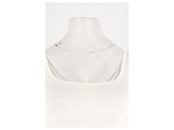 Autre Marque Top reto branco LILYSILK - vista 2