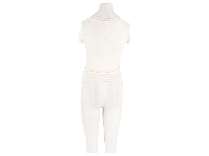 Autre Marque Top reto branco LILYSILK - vista 6