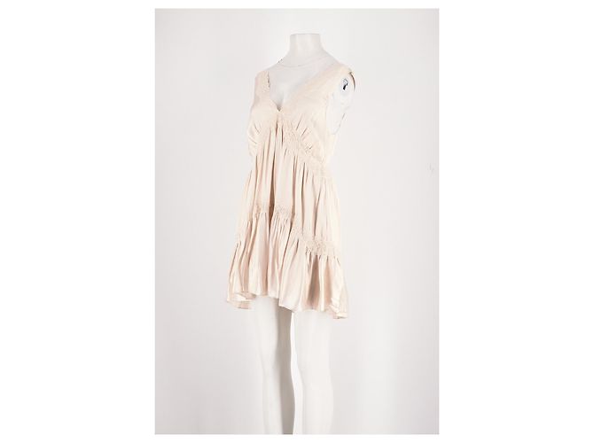 Autre Marque Vestido mini beige RUMORED de viscosa - vista 4