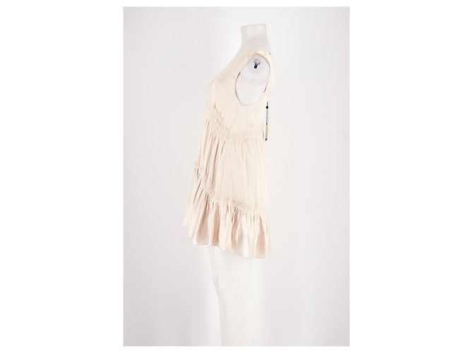 Autre Marque Vestido mini beige RUMORED de viscosa - vista 5