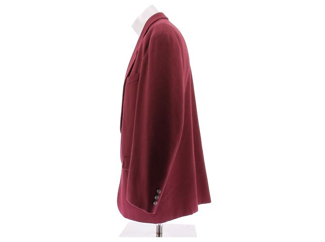 Yves Saint Laurent Roter Wollblazer Größe 52 - Ansicht 3