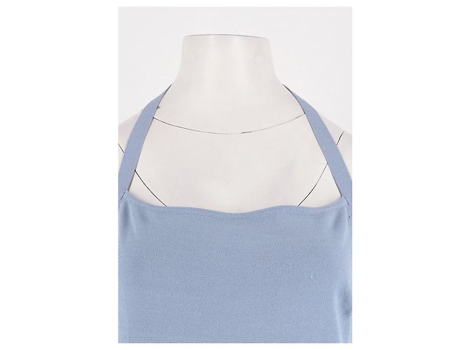 Autre Marque Vestido midi azul de viscosa ORSEUND IRIS - vista 2