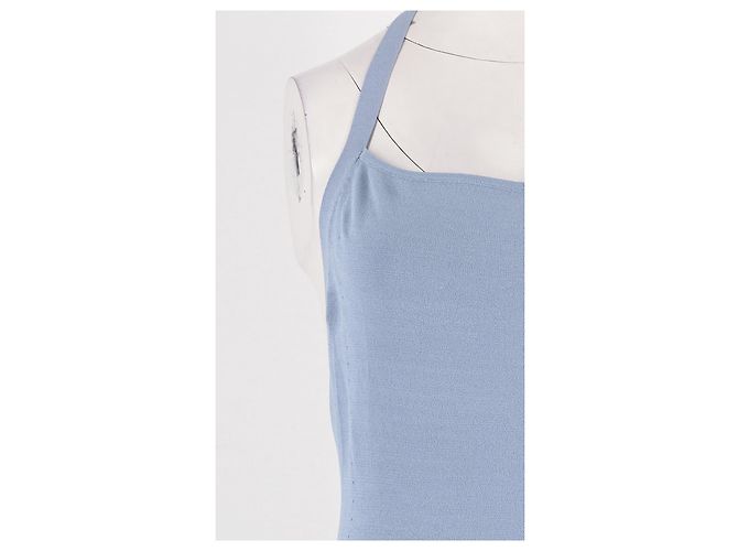 Autre Marque Vestido midi azul de viscosa ORSEUND IRIS - vista 3