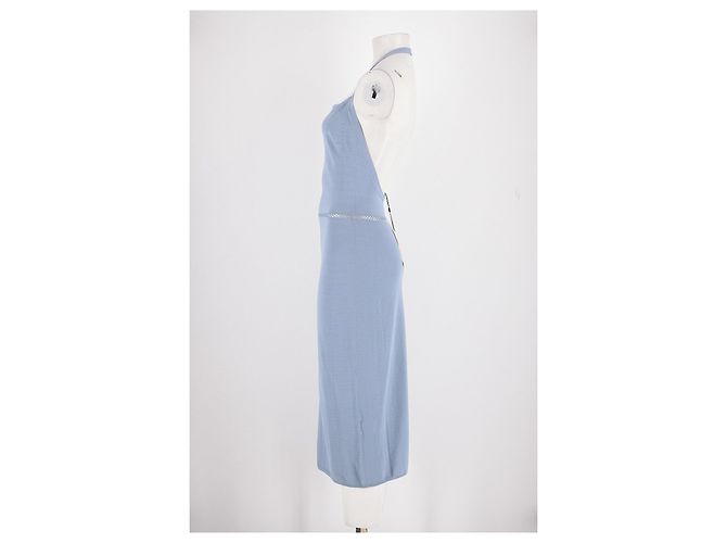 Autre Marque Vestido midi azul de viscosa ORSEUND IRIS - vista 5