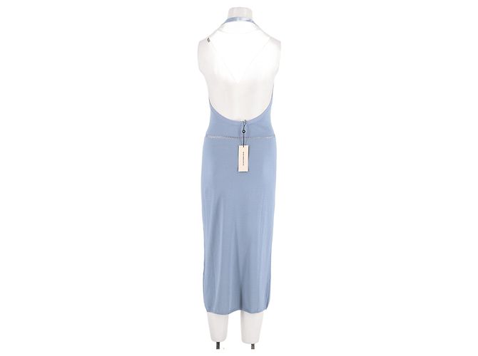 Autre Marque Vestido midi azul de viscosa ORSEUND IRIS - vista 6