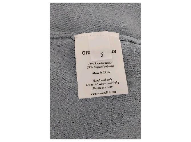 Autre Marque Vestido midi azul de viscosa ORSEUND IRIS - vista 8