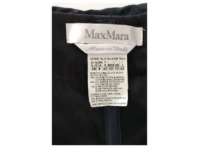 Vestido Max Mara de algodão azul marinho - vista 7