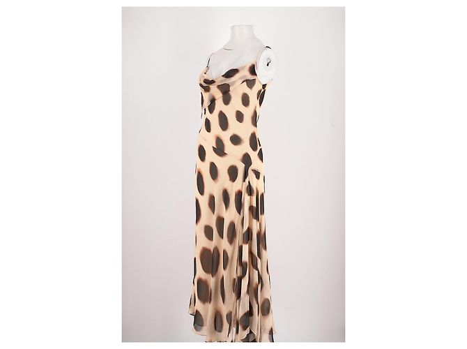 Rat & Boa Midi-Kleid beige Viscose - Ansicht 4