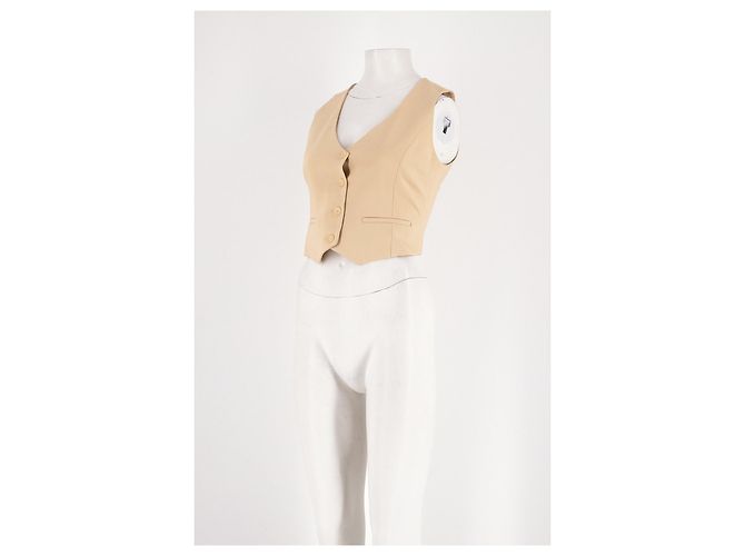 Autre Marque Top de lana beige THE FRANKIE SHOP - vista 4