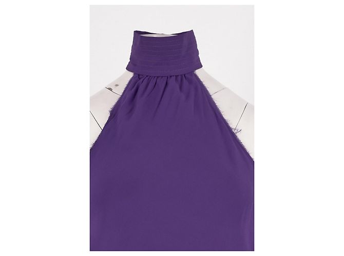 Autre Marque Top de seda morado CULTNAKED XS Púrpura - vista 2