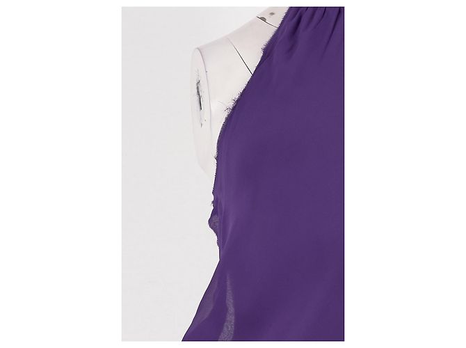 Autre Marque Top de seda morado CULTNAKED XS Púrpura - vista 3