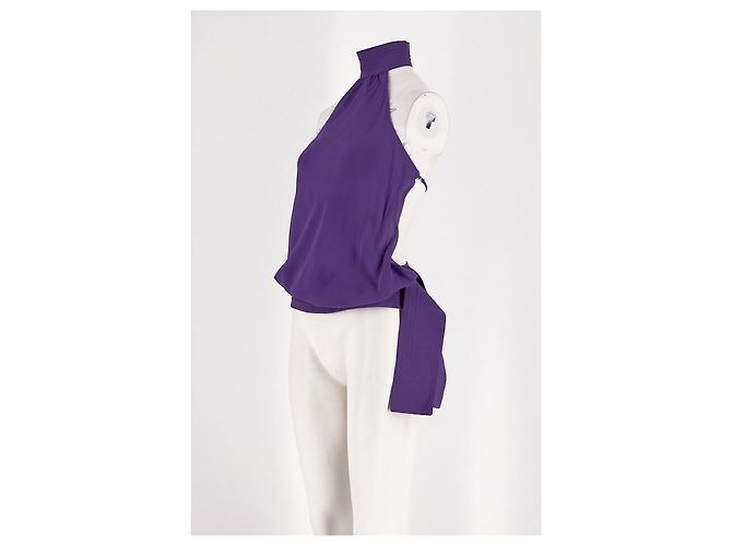 Autre Marque Top de seda morado CULTNAKED XS Púrpura - vista 4