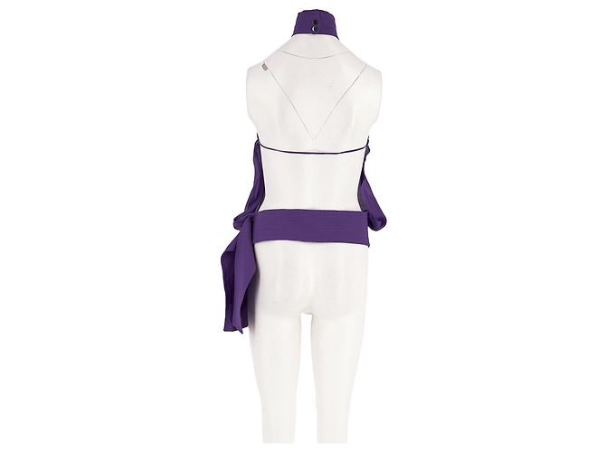 Autre Marque Top de seda morado CULTNAKED XS Púrpura - vista 6