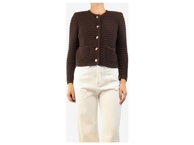 Ba&Sh Cardigan Gaspard marrón - talla S Castaño - vista 3