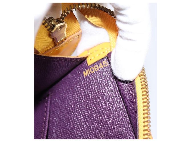 LOUIS VUITTON Epi Sac Triangle Hand Bag Yellow M52099 LV - vista 20